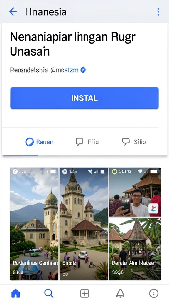 Berbagai pilihan permainan yang tersedia.