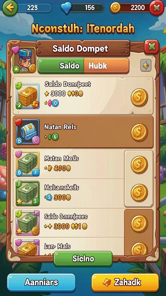 Screenshot 2 menampilkan beberapa pilihan permainan slot yang tersedia.