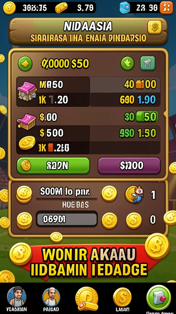 Karakter unik dengan cerita menarik di dalam game.