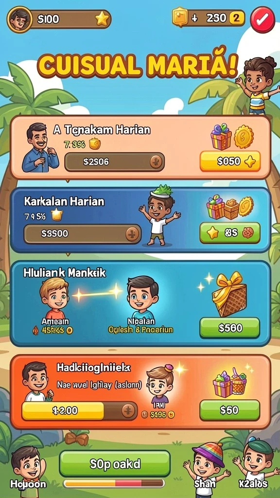 Tangkapan layar memperlihatkan level yang penuh warna dan grafis menakjubkan.