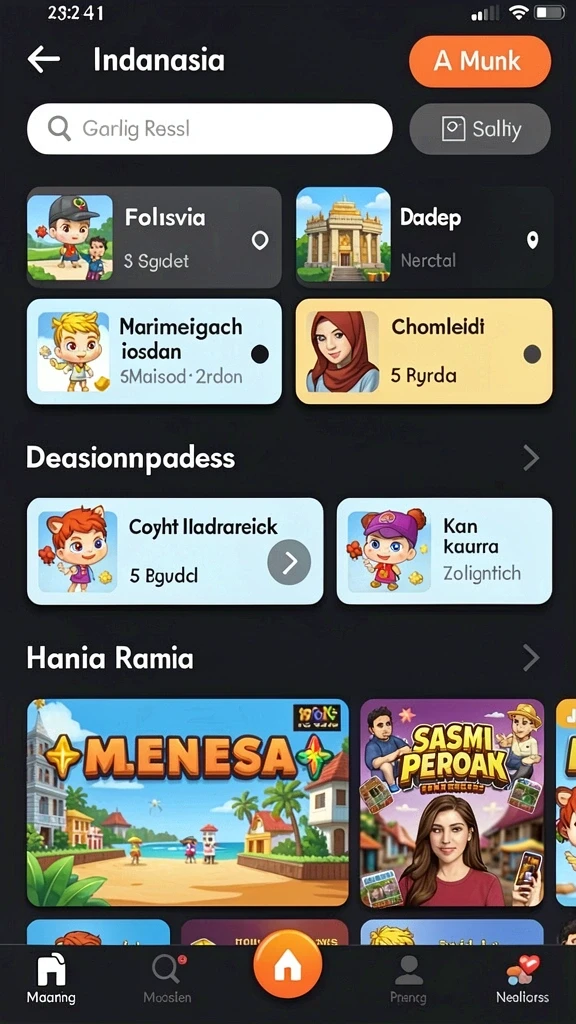 Tangkapan layar ini memperlihatkan sistem leveling yang menarik.