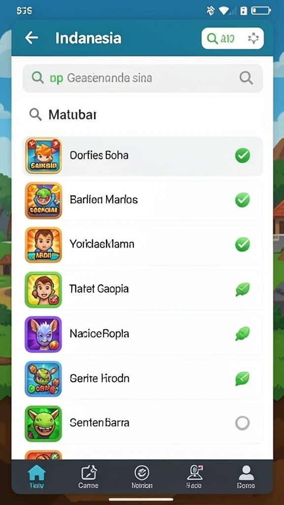 Tampilan awal aplikasi dengan desain yang menarik.