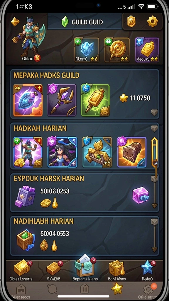 Screenshot yang menampilkan salah satu level menantang dalam KAMARTOTO.