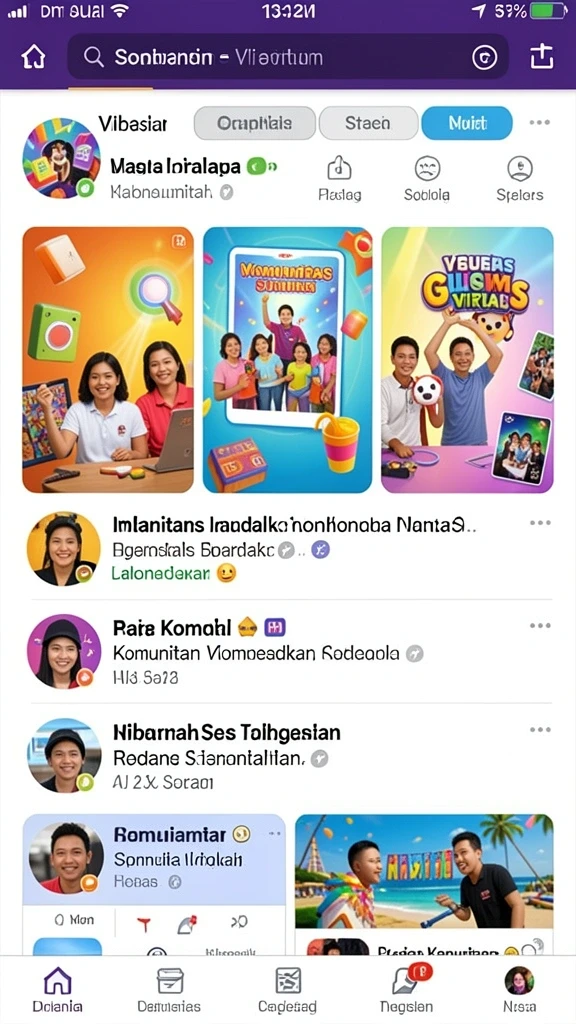 Screenshot menunjukkan tampilan antarmuka yang menarik.