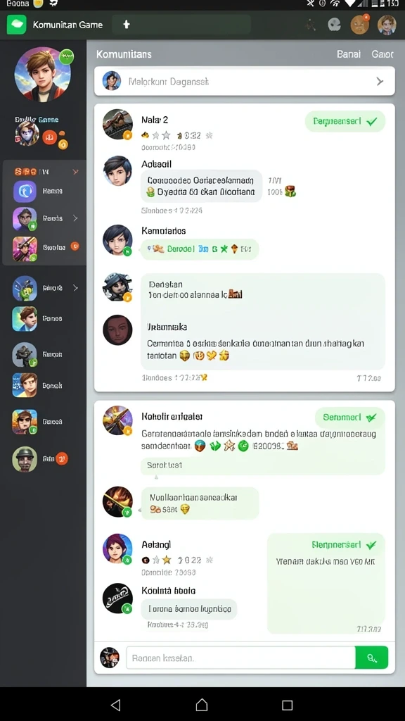 Pengguna sedang menikmati fitur multiplayer yang seru.