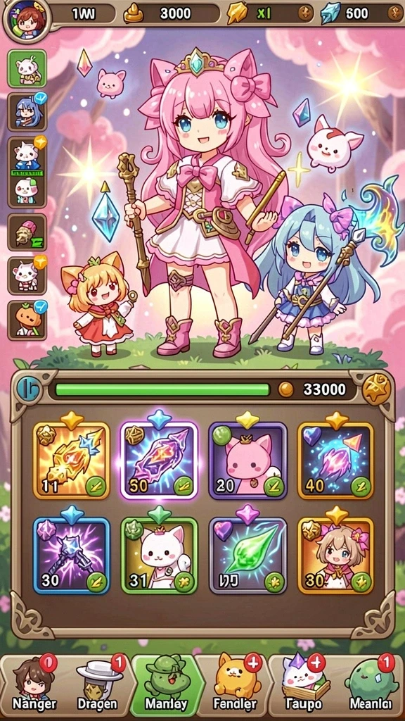 Lihat kucing lucu menjelajahi dunia penuh warna.