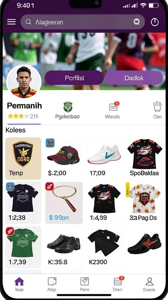 Contoh gameplay yang menarik di dalam aplikasi.