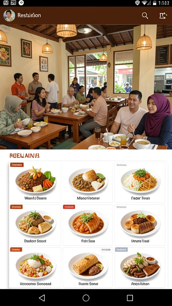 Tampilan antarmuka yang user-friendly.
