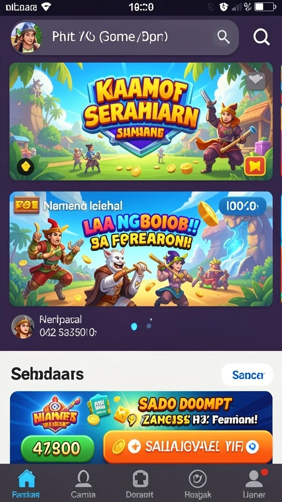 Menu utama yang mudah dinavigasi.